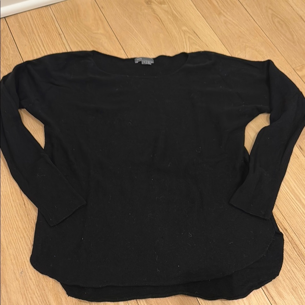 Black Vince cashmere and wool sweater